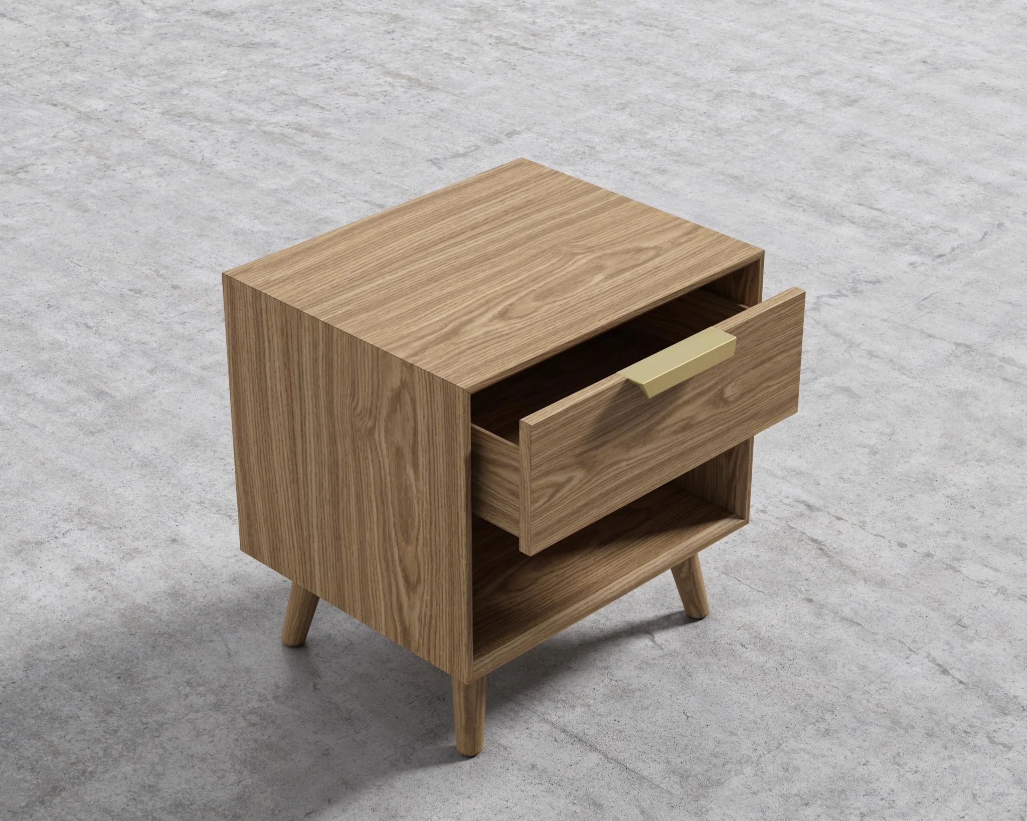 Asher Single Drawer Nightstand - Image 11