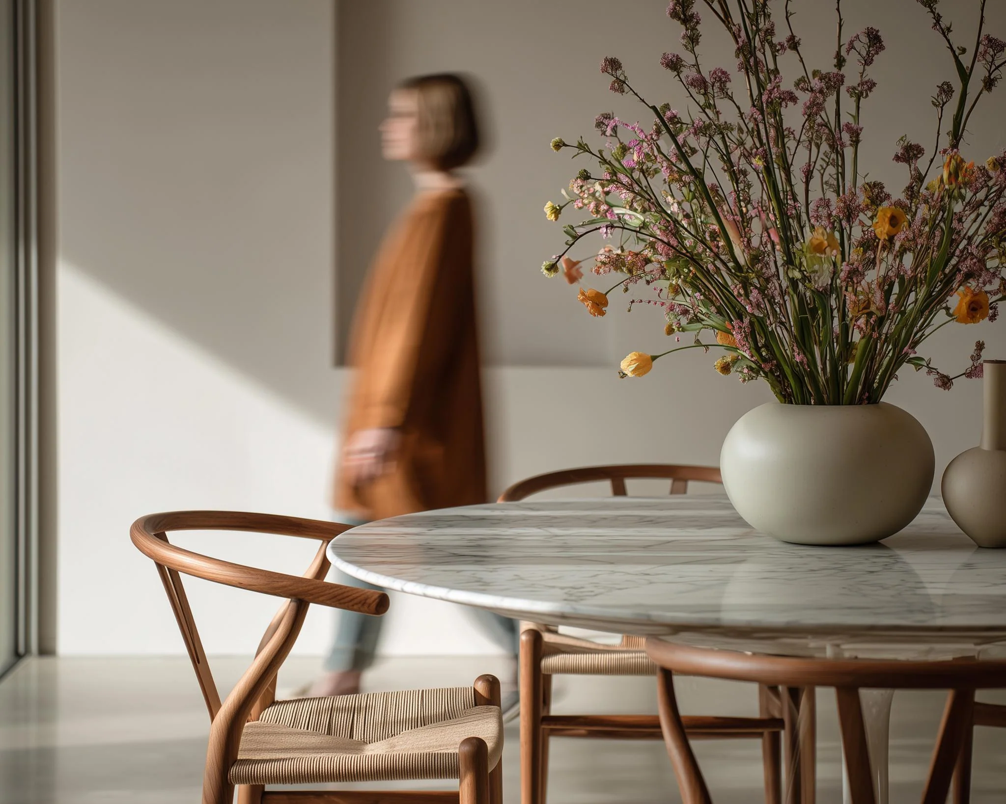 Tulip Table Round - Carrara - Image 5